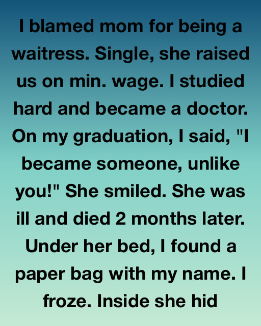 I Blamed Mom For Being A Waitress—Then I Found The Bag Under Her Bed