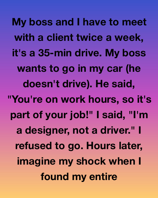 I Refused To Be My Boss’s Driver—So He Demoted Me. But Karma Showed Up On Four Wheels