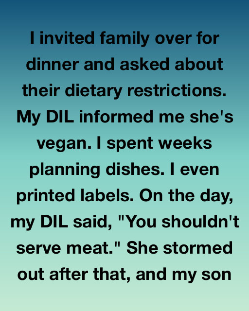 She Said She Was Vegan, Then Shamed Me For Serving Meat To Others