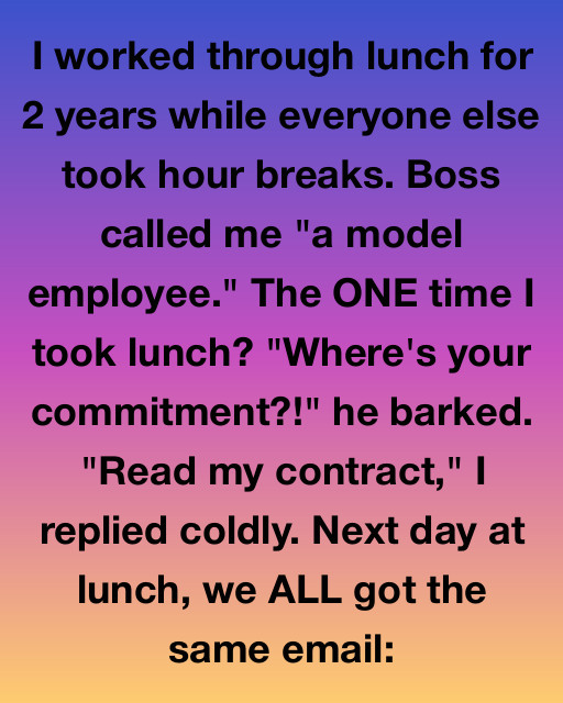 The Day We All Took Lunch