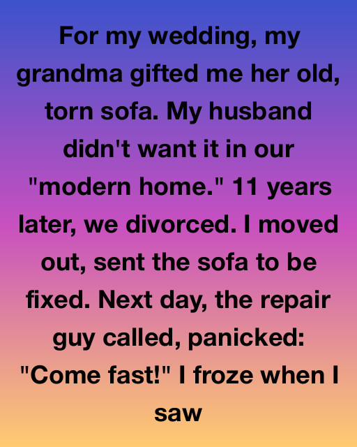 The Sofa That Held Her Secret