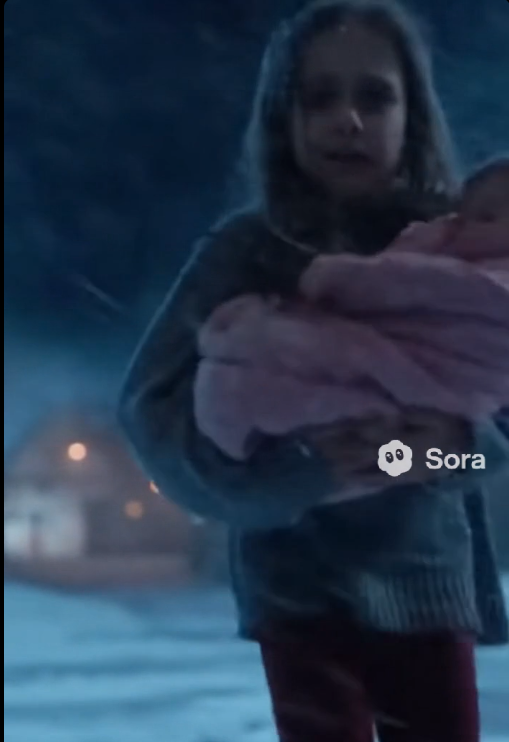 I was 7 years old, barefoot in a storm, holding my little sister tight