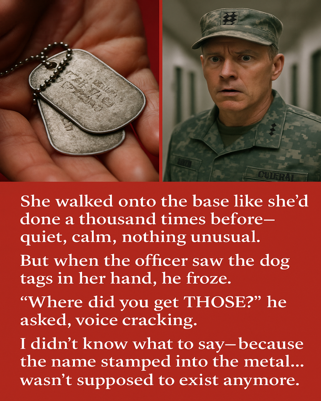 She walked onto the base like she’d done a thousand times before