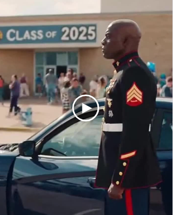 Two guards confronted a marine at his son’s graduation