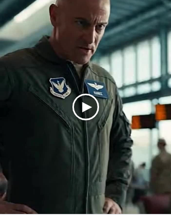 At a military terminal buzzing with quiet tension