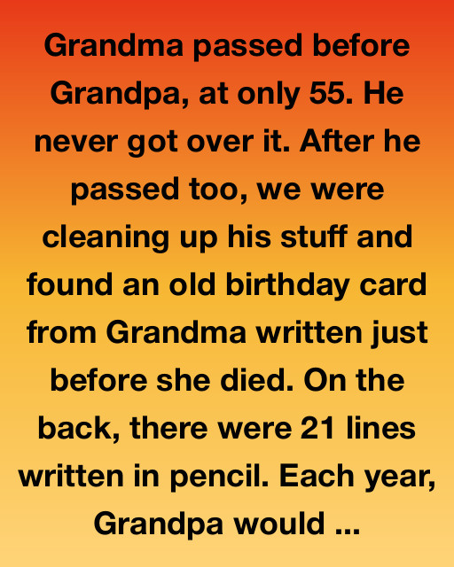The 21 Lines Grandpa Lived By