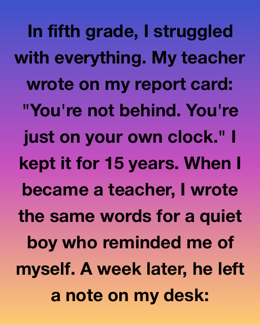 You’re Just On Your Own Clock