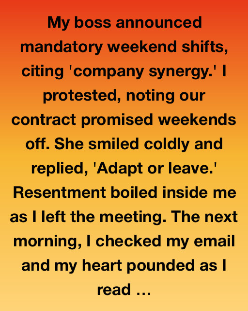 The Weekend Shift Revelation