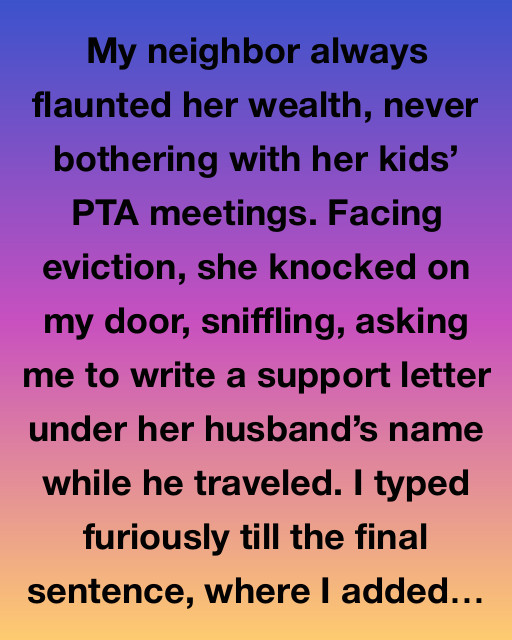 A Neighbor’s Lesson