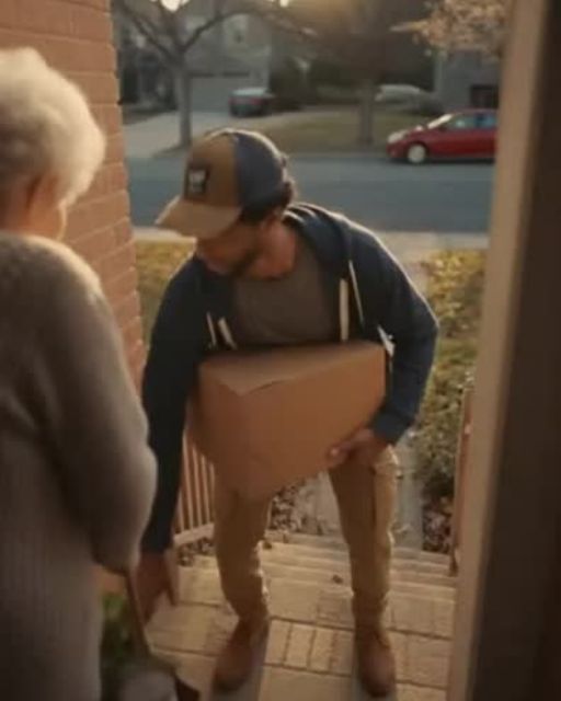 Delivery Driver Helps Old Woman With Groceries—Camera Footage Changed His Life Overnight