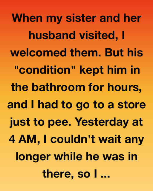 When My Sister’s Husband Wouldn’t Leave The Bathroom