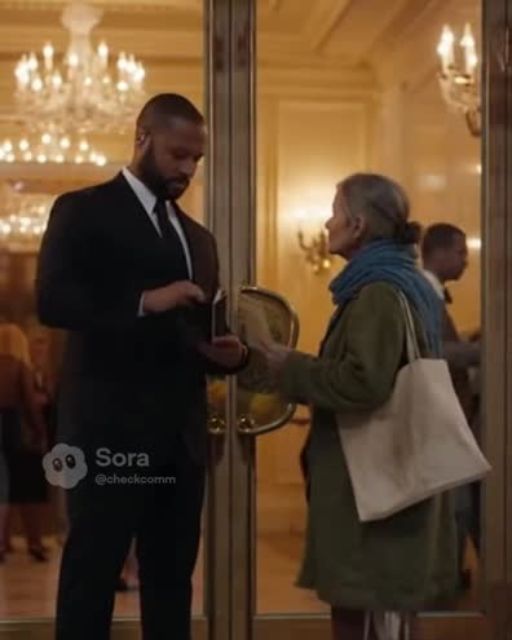 Guard Refuses Entry To Woman In Old Clothes—Her Invitation Said Otherwise