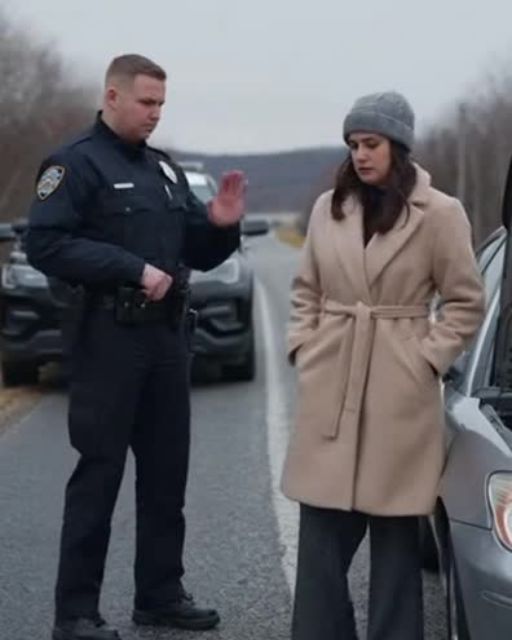 Police Officer Refuses To Help Stranded Driver—Her Uniform Under The Coat Shocks Him