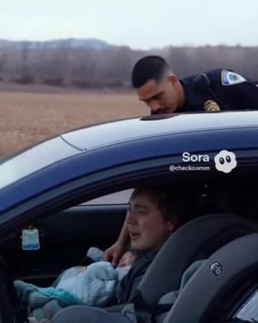 Cop Pulls Over Man With a Baby in the Backseat—What He Finds Makes Him Radio for Help