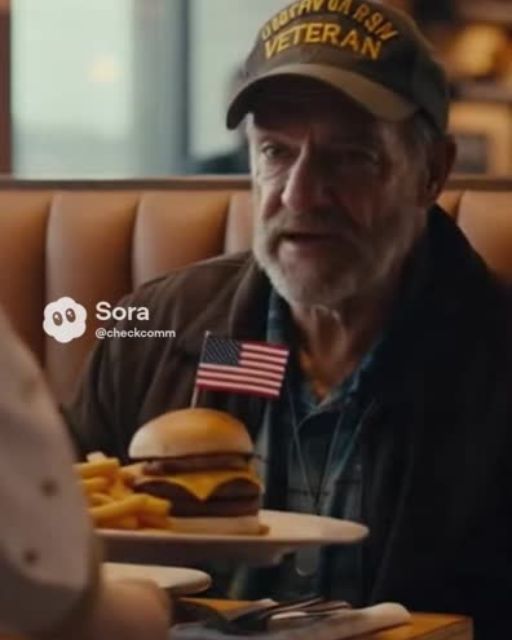 Veteran Sits Alone At Restaurant—What The Staff Does Gets Millions Of Views