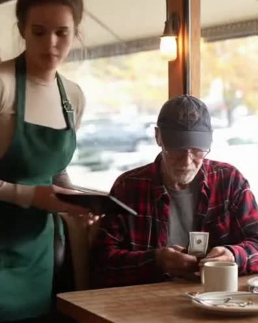 Waitress Rolls Eyes At Old Man—The Bill He Leaves Makes Her Cry