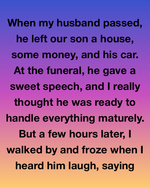 When My Husband Passed, He Left Our Son Everything—But I Took Back What Mattered Most