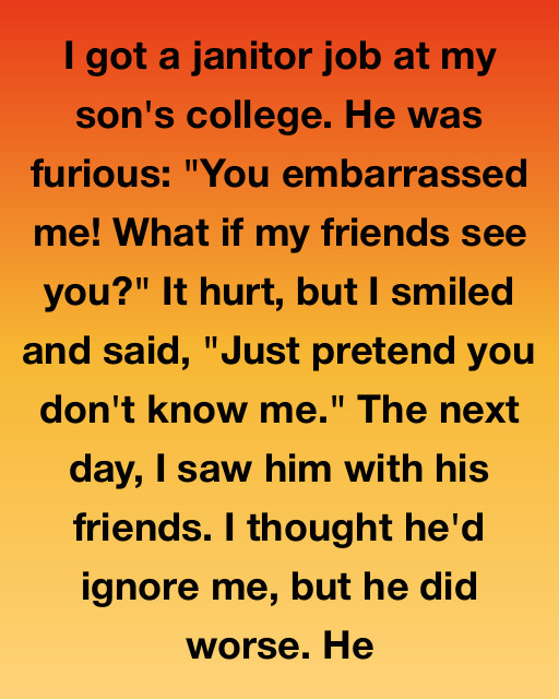 The Day My Son Saw Me Mopping Floors—And What He Said in Front of His Friends Changed Everything