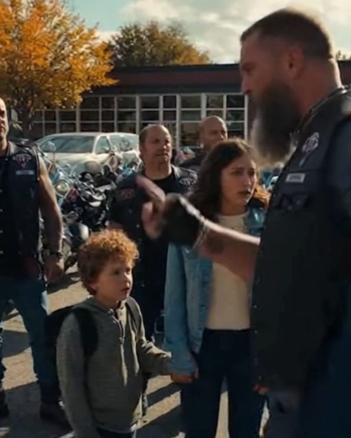 A Dozen Bikers Surrounded My Bullied Son — Until Their Leader Said Something To The Principal That Stopped My Heart