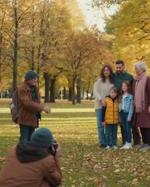 Family Refuses to Let Old Man Join Photo—The Photographer Recognizes Him and Everything Stops