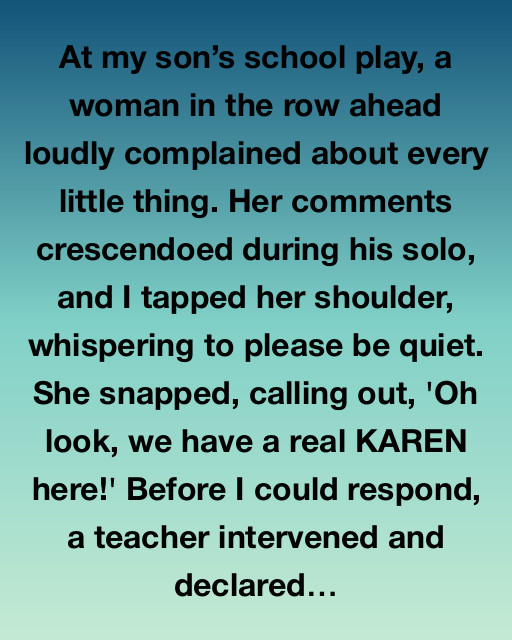 The Surprise Turn at the School Play