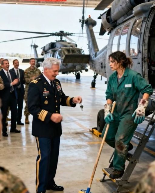 The Colonel Mocked The Janitor In Front Of Everyone โ Until She Climbed In The Helicopter And Reached For A Button No One Else Knew Was There