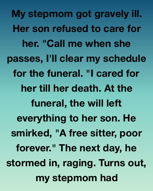 My Stepmom’s Son Mocked Me At Her Funeral — Until He Found Out What She Really Left Him