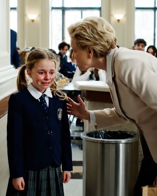 The Cafeteria Worker Told My Daughter To Eat By The Trash Cans. Then She Saw My Government Id.