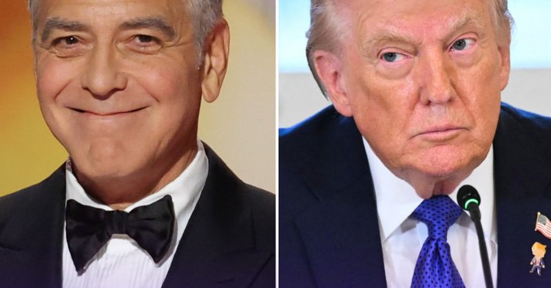 George Clooney’s Subtle Wink at Donald Trump During the Golden Globes