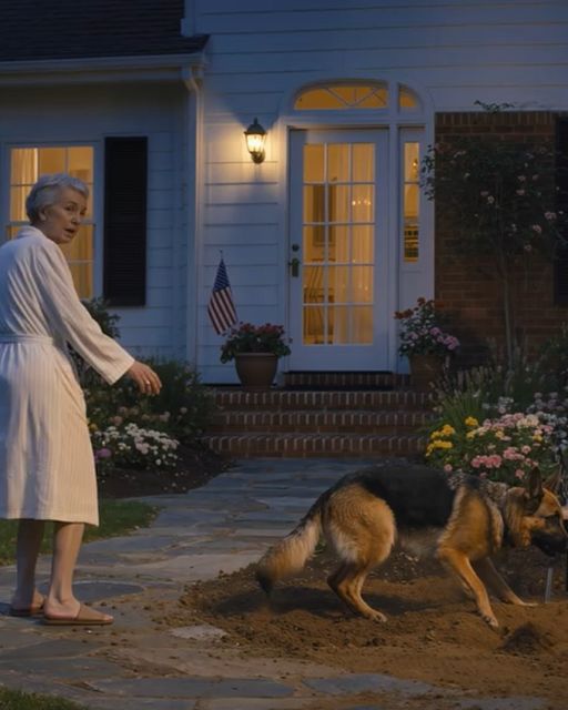 My Son-in-law Showed Up With A Bandaged Hand And An Urn, Said My Dog Was Gone For My “safety” – Three Nights Later I Saw Something Huge Digging In My Late Husband’s Memorial Garden