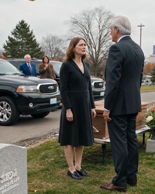 At My Father’s Funeral They Called Him A Broke Criminal And Mocked My Goodwill Shoes – Then Three Black Suvs Rolled Through The Cemetery Gates And Bowed To Me