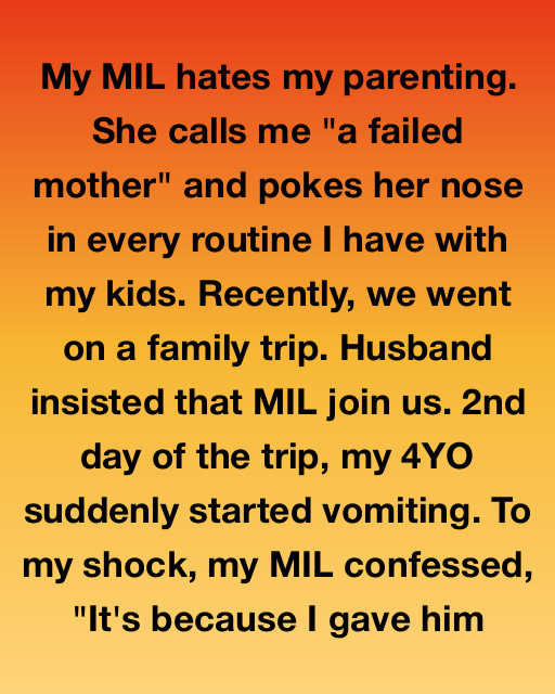 My Mother-in-law Confessed To Making My Son Sick – Then She Showed Me The Empty Bottle In Her Bag