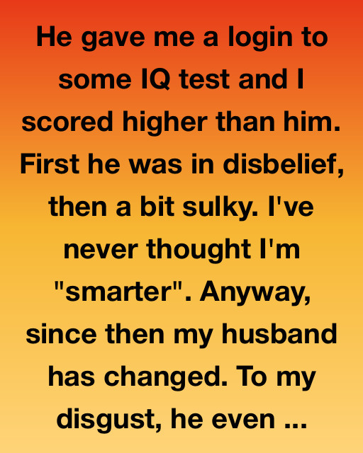 The Day He Stopped Competing With Me