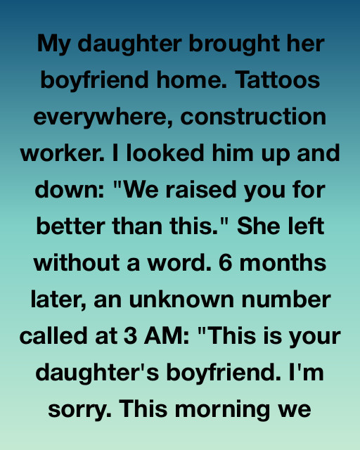 I Judge My Daughter’s Boyfriend On Sight, But A 3 A.M. Phone Call Forced Me To Face The Truth About What Real Success Looks Like