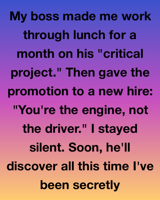 I Thought I Was Just The Engine Of The Company, But I Spent My Lunch Breaks Building A Future That Didn’t Include My Boss