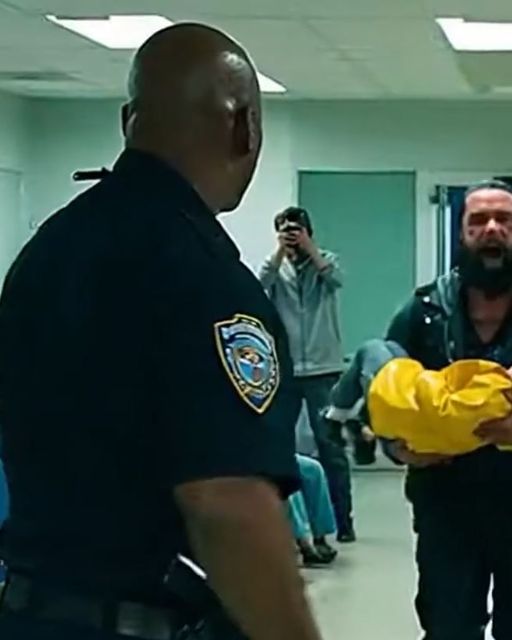Security Guard Points Taser At Biker Holding A Child — Then The Boy Whispers Three Words That Stop The Entire Room