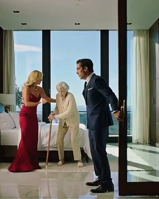 Millionaire Returned Home Early, Caught Fiancée Kicking His Elderly Mother – His Actions Shocked..