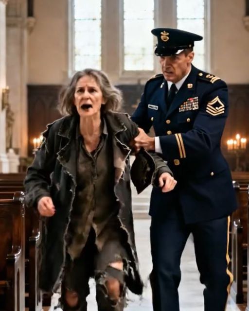 Soldiers Try To Eject Homeless Woman From Memorial Service — Then They See What Falls From Her Pocket