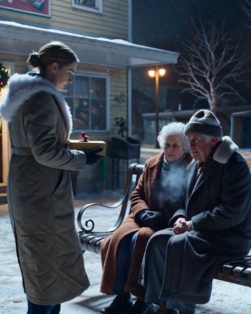 On Christmas Eve, She Saw An Old Couple Freezing On A Bench – The One Sentence They Told Her Made Her Take Two Strangers Home