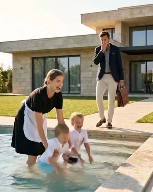 I Brought The Silent Twins To The Pool To Make Them Happy. Then One Of Them Made A Sound.