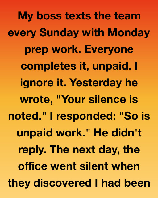 My Boss Thought My Silence Was Weakness, But He Didn’t Realize I Was Spending My Sundays Building A Future That Didn’t Include Him