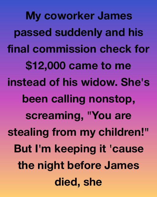 My Coworker Died—his Widow Says I Stole $12,000 From Her Kids. But She Doesn’t Know What I Saw.