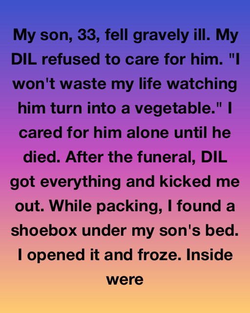 I Witnessed My Son’s Final Struggle While His Wife Turned Her Back On Us, But A Secret Hidden In A Shoebox Changed Everything I Thought I Knew About His Death