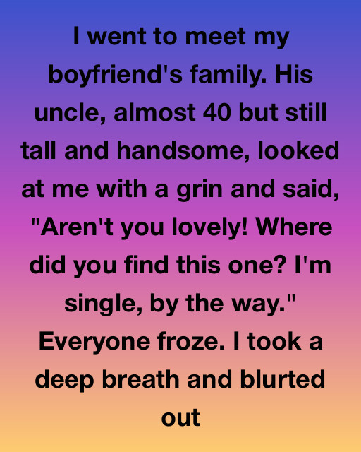 I Went To Meet My Boyfriend’s Family And His Uncle Made An Inappropriate Comment, But The Secret That Came Out Next Changed Everything I Thought I Knew About Their Family Tree