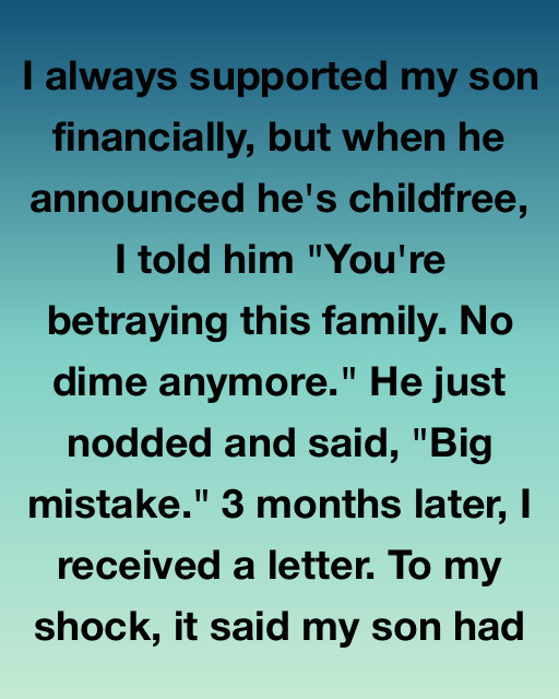 I Always Thought My Son Owed Me A Legacy For Every Penny I Spent, But A Secret Letter Proved That Family Isn’t Built On Bloodlines Alone