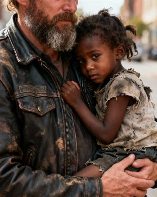 Biker Finds Girl In Rags On The Highway – Then She Whispers 4 Words That Make His Blood Run Cold