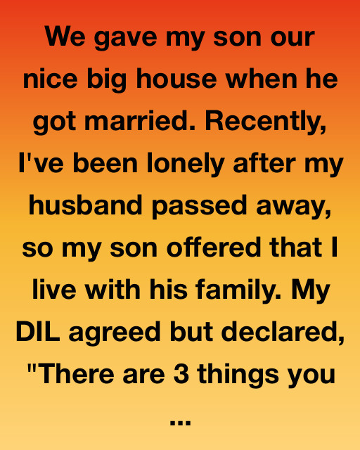 Three Rules Under My Son’s Roof