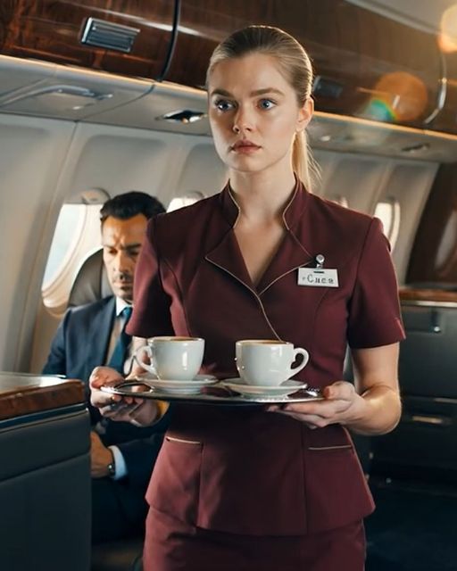 The Day I Was Serving Coffee At 30,000 Feet And Realized The Vip In 1a Was My Husband… The Same Man I’d Watched Be Buried Five Years Ago