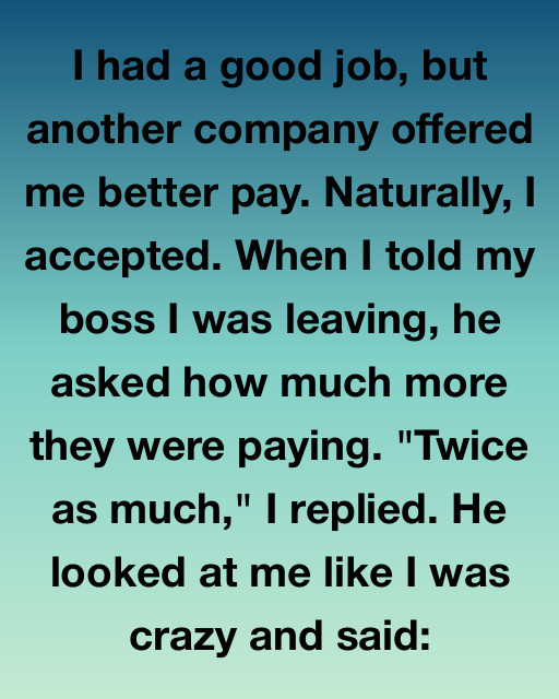 I Had A Good Job But Chose To Walk Away For A Better Paycheck, Only To Discover The Real Reason My Boss Thought I Was Making A Huge Mistake