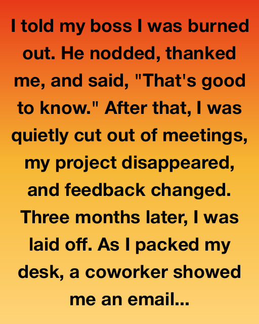 I Told My Boss I Was Burned Out And He Used It To Destroy My Career, But A Secret Email Revealed I Wasnโt The One Who Failed